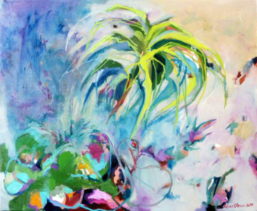 Painting titled "A peine éveillé" by Liliane Camier, Original Artwork, Oil