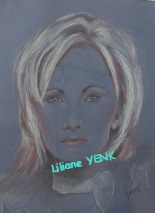 Peinture intitulée "Patricia" par Liliane Yenk, Œuvre d'art originale