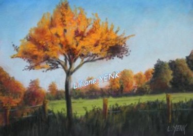 Peinture intitulée "Couleurs d' automne…" par Liliane Yenk, Œuvre d'art originale