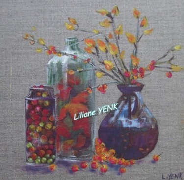 Peinture intitulée "Transparence (acryl…" par Liliane Yenk, Œuvre d'art originale