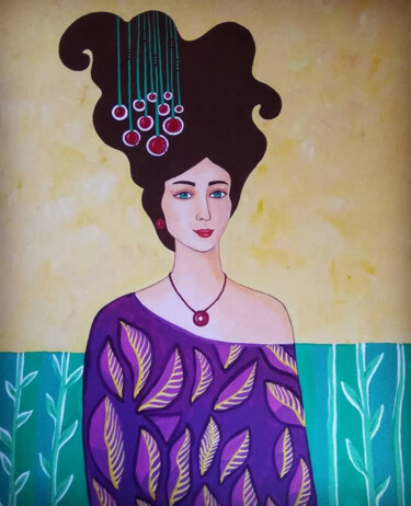 Malerei mit dem Titel "The Gorgeous" von Liliia Dutka, Original-Kunstwerk, Acryl