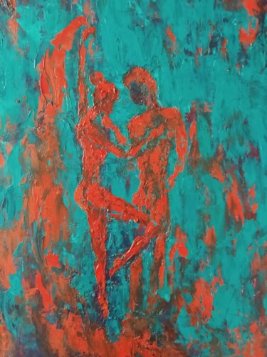 Painting titled "Pasion 6" by Liliia Furman, Original Artwork, Oil