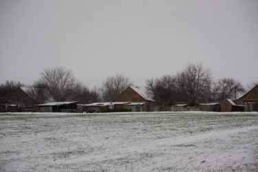 Fotografia zatytułowany „Winter countryside…” autorstwa Liliia Kucher, Oryginalna praca, Fotografia cyfrowa