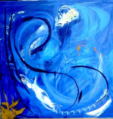 Painting titled "Écume de mer" by Lilie Glen, Original Artwork