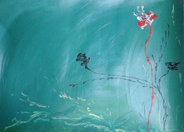 Malarstwo zatytułowany „Vert” autorstwa Lilie Glen, Oryginalna praca