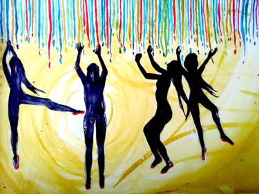 Peinture intitulée "Danse" par Lilie Glen, Œuvre d'art originale