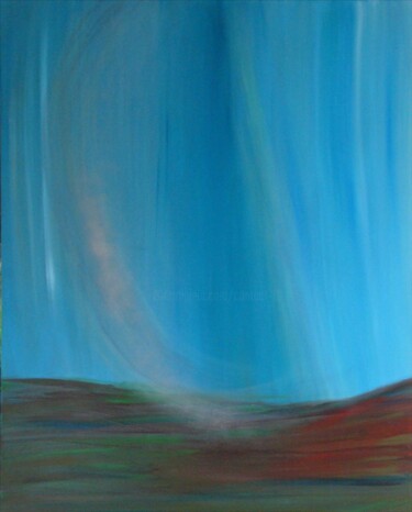Peinture intitulée "aurore-boreale.jpg" par Lilith, Œuvre d'art originale, Acrylique