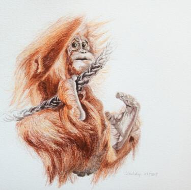 Dibujo titulada "Der Kletterer" por Lilla Varhelyi, Obra de arte original, Tinta