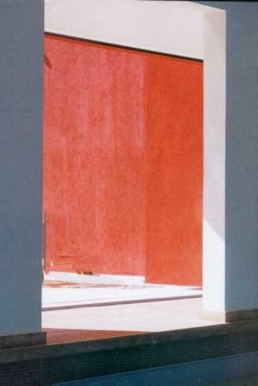 Painting titled "Red entrance" by Lillemor Hansson, Original Artwork