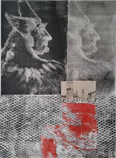 Prenten & gravures getiteld "Esprit quittant les…" door Lilli Deutsch, Origineel Kunstwerk, Monotype