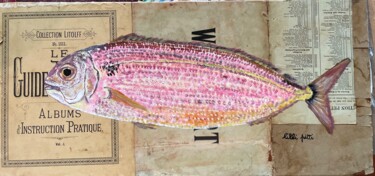 Pittura intitolato "Pesce del mediterra…" da Lilli Pitti, Opera d'arte originale, Acrilico