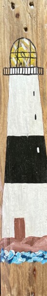 Pittura intitolato "Faro bianco e nero" da Lilli Pitti, Opera d'arte originale, Acrilico
