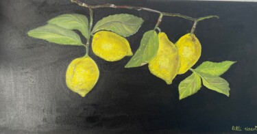 Pittura intitolato "Limoni di Sicilia" da Lilli Pitti, Opera d'arte originale, Olio