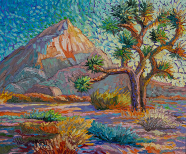 Ζωγραφική με τίτλο "Sunny Desert (A Jos…" από Lilit Vardanyan, Αυθεντικά έργα τέχνης, Λάδι
