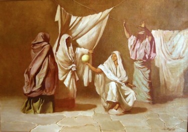 Painting titled "Магия" by Lilia Muratova, Original Artwork, Oil