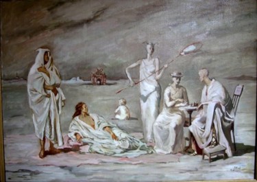 Painting titled "Эндшпиль" by Lilia Muratova, Original Artwork, Oil