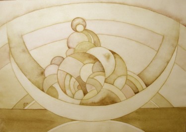 Рисунок под названием "Ладья  ( The boat )" - Лиля Муратова, Подлинное произведение искусства, Другой