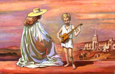 Pittura intitolato "Hа развалинах. (Rui…" da Lilia Muratova, Opera d'arte originale, Olio