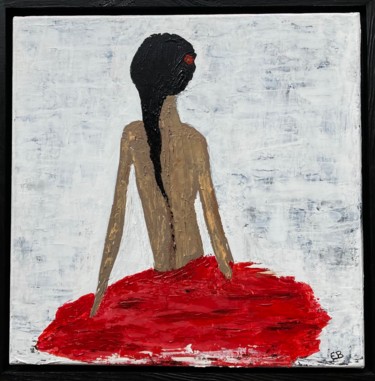 Peinture intitulée "Femme des Îles" par Eliane B, Œuvre d'art originale, Acrylique