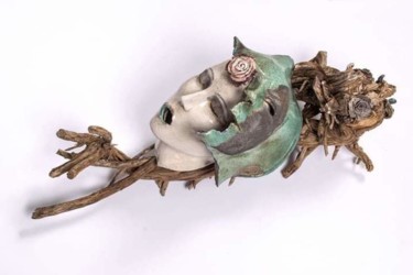 Escultura intitulada "Vampire amor." por Caroline Patón, Obras de arte originais, Cerâmica