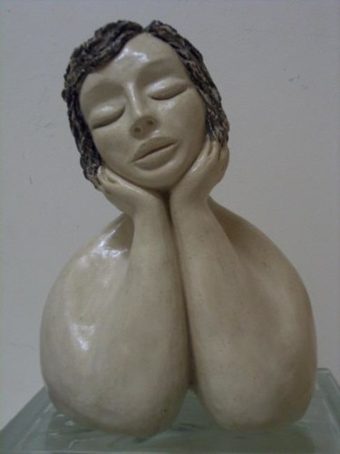 Sculpture intitulée "PETITE LILY" par Vesselina, Œuvre d'art originale, Terre cuite