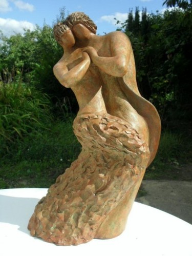 Sculpture intitulée "TANGO" par Vesselina, Œuvre d'art originale, Terre cuite