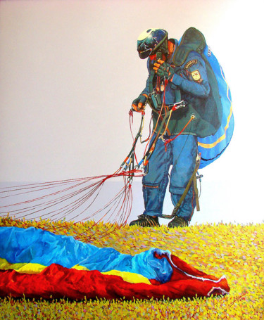 제목이 "Preparando voo astr…"인 미술작품 Linaldo Cardoso로, 원작, 기름