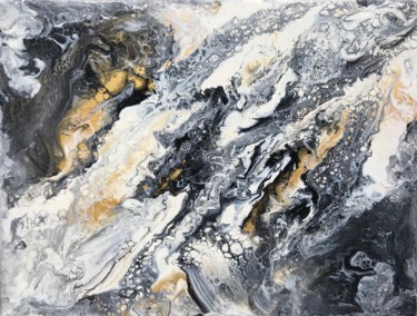 Painting titled "Marble" by Lina Lyss, Original Artwork, Acrylic