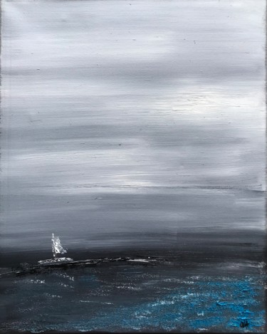 Peinture intitulée "Voyage solitaire" par Lina Lyss, Œuvre d'art originale, Acrylique