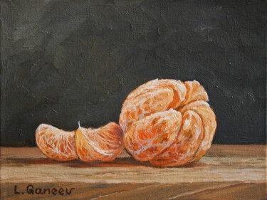 Картина под названием "MANDARIN. tangerine…" - Linar Ganeew, Подлинное произведение искусства, Масло