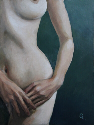Painting titled "TENDERNESS" by Linar Ganeew, Original Artwork, Oil Mounted on Other rigid panel