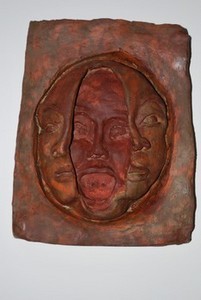 Sculpture titled "Double visage" by Lincée, Original Artwork