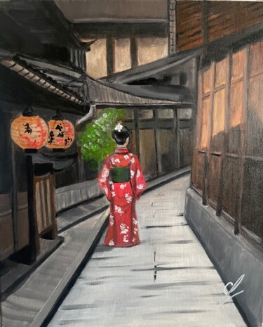 Pintura intitulada "promenade à KYOTO" por Lind-Art, Obras de arte originais, Acrílico