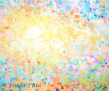 Malerei mit dem Titel "Happy Colorful Art…" von Linda Paul, Original-Kunstwerk, Acryl