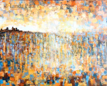 Painting titled "City by The Bay ori…" by Linda Paul, Original Artwork, Acrylic