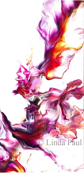 Peinture intitulée "Majenta Sunset Orig…" par Linda Paul, Œuvre d'art originale, Acrylique