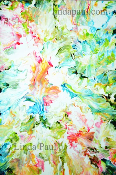 Pittura intitolato "Tropical Rain Fores…" da Linda Paul, Opera d'arte originale, Acrilico