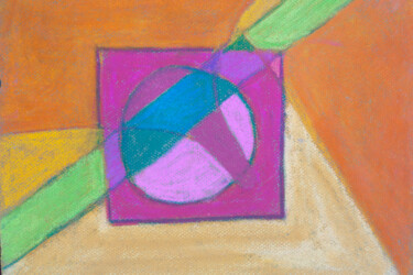 Drawing titled "Geometric Pastel Ab…" by Linda Armstrong, Original Artwork, Pastel