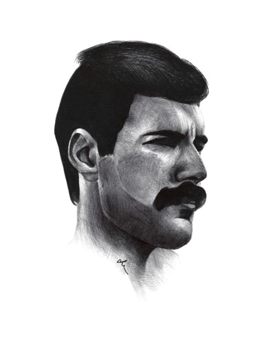 Disegno intitolato "Freddie Mercury - P…" da Lindsaynjh, Opera d'arte originale