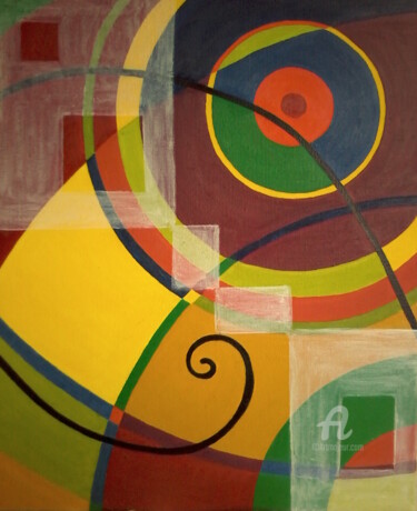 Pittura intitolato "Color" da Linda Kacer, Opera d'arte originale, Olio