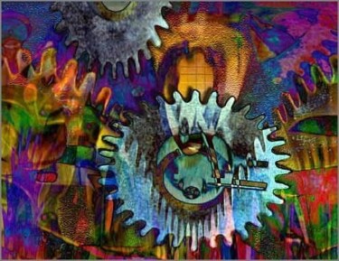 Digital Arts titled "Mechanistic" by Linda Martin, Original Artwork