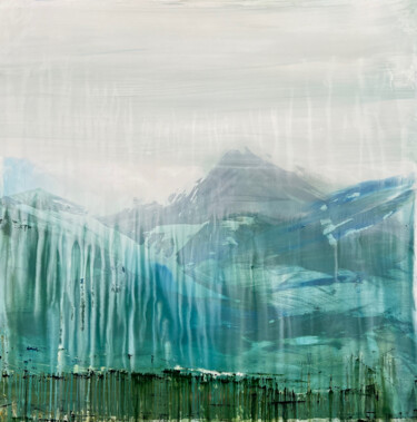 Malerei mit dem Titel "A Foggy Interlude" von Linda Mcfetridge, Original-Kunstwerk, Acryl Auf Keilrahmen aus Holz montiert