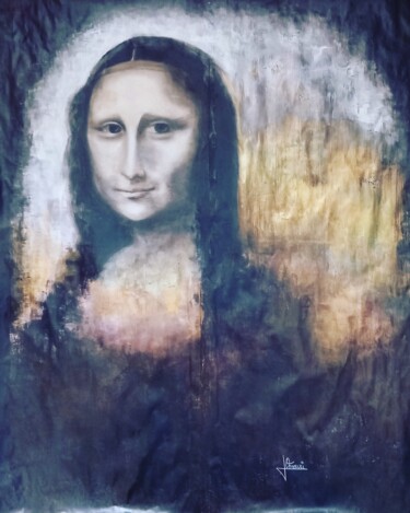 Peinture intitulée "Mona" par Linda Omouri, Œuvre d'art originale, Acrylique