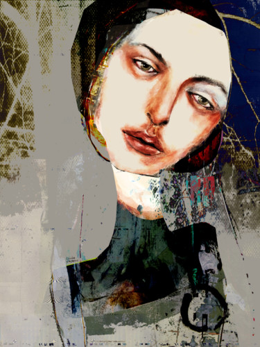 Цифровое искусство под названием "MARIA" - Linda Vachon, Подлинное произведение искусства, Цифровая живопись
