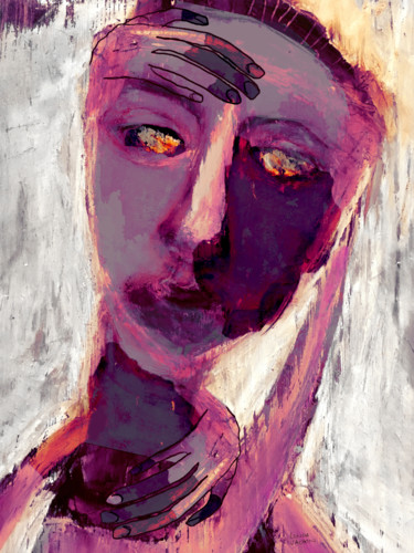 Digital Arts titled "ROSA" by Linda Vachon, Original Artwork, Digital Painting