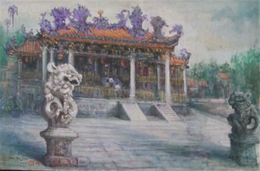 Painting titled "Khoo kongsi-Penang…" by Linda Chen, Original Artwork