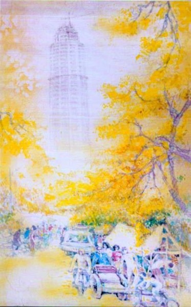 Painting titled "Autumn in Penang-BY…" by Linda Chen, Original Artwork