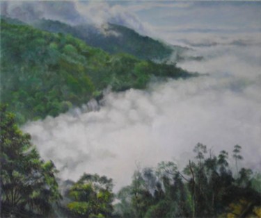 Painting titled "Hil Top - S.2 - Gen…" by Linda Chen, Original Artwork, Oil