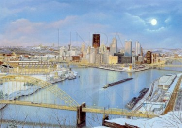 Drawing titled "Pittsburgh's New Ho…" by Linda Barnicott, Original Artwork