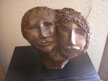 Sculpture intitulée ""TOI et MOI"" par Linda Grandpierre, Œuvre d'art originale